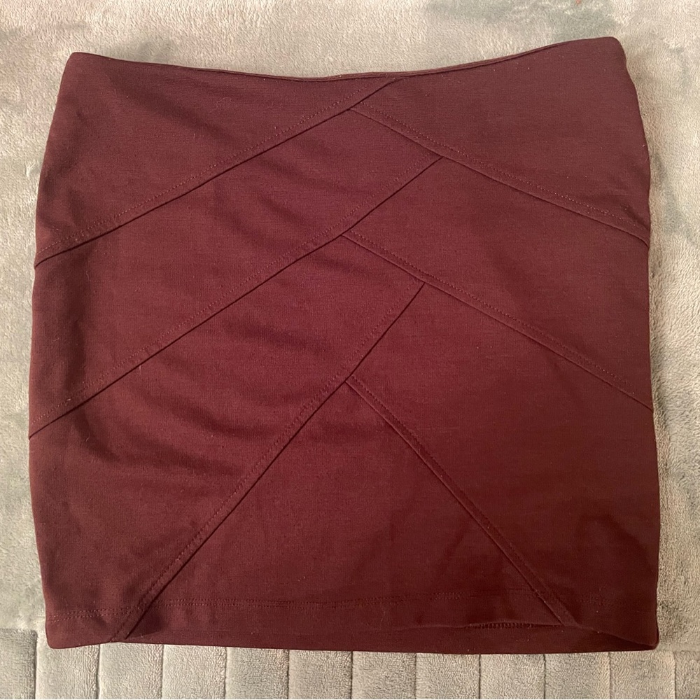 Corporate Goth Brown Mini Pencil Skirt